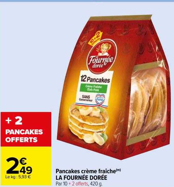pancakes crème fraîche la fournée dorée