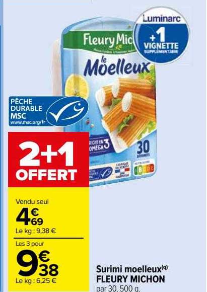 surimi moelleux fleury michon