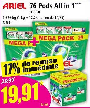 76 pods all in 1 regular ariel