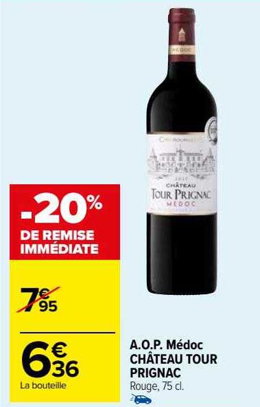 a.o.p. médoc château tour prignac