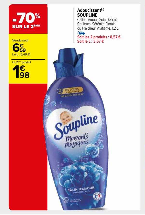 Adoucissant Soupline