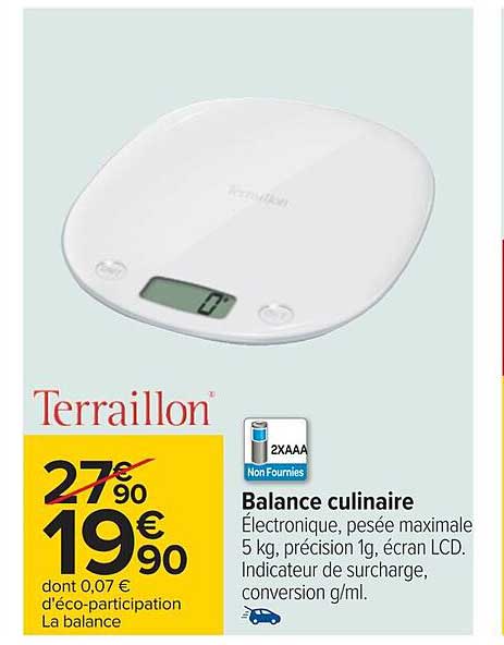 balance culinaire terraillon