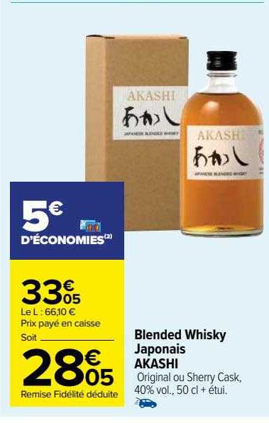Blended Whisky Japonais Akashi