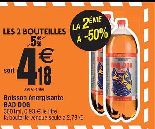 boisson énergisante bad dog