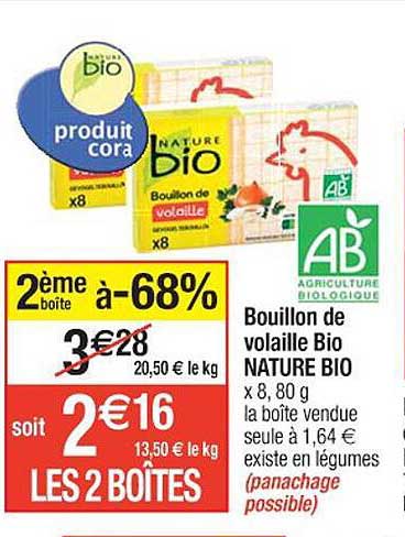 Bouillon De Volaille Bio Nature Bio