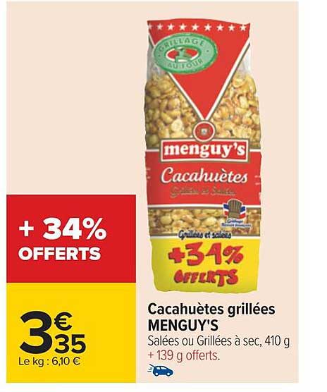 Cacahuètes Grillées Menguy's
