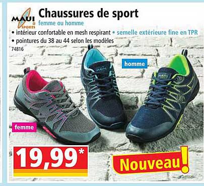 Chaussures De Sport Femme Ou Homme Maui Sports