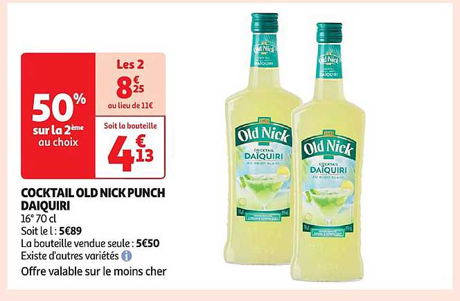 cocktail old nick punch daiquiri