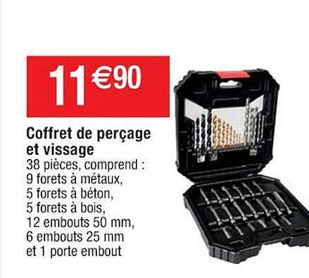 coffret de perçage et vissage