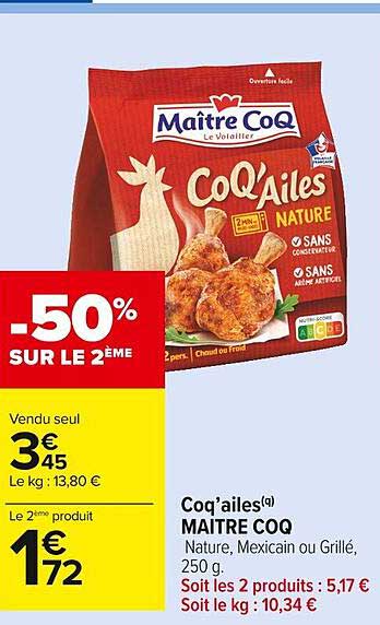 coq'ailes maître coq