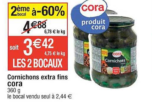 Cornichons Extra Fins Cora