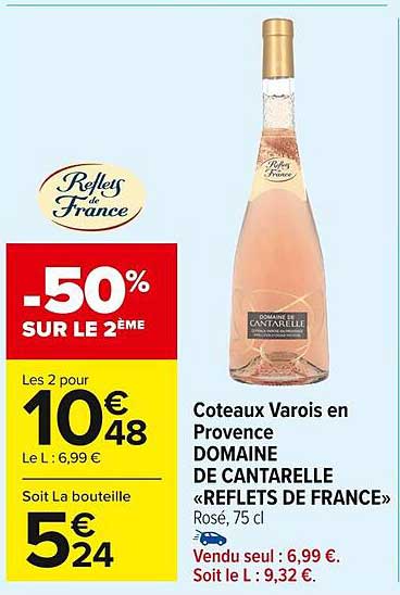 Côteaux Varois En Provence Domaine De Cantarelle «reflets De France»