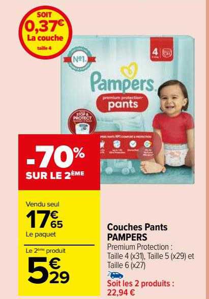 Couches Pants Pampers