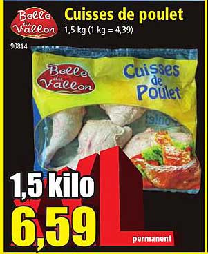 cuisses de poulet belle du vallon