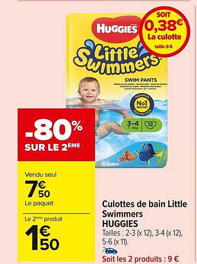 Culottes De Bain Little Swimmers Huggies