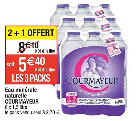 Eau Minérale Naturelle Courmayeur