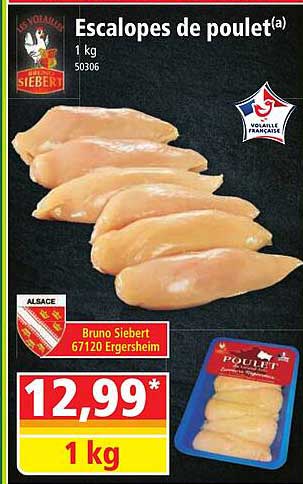 escalopes de poulet bruno siebert