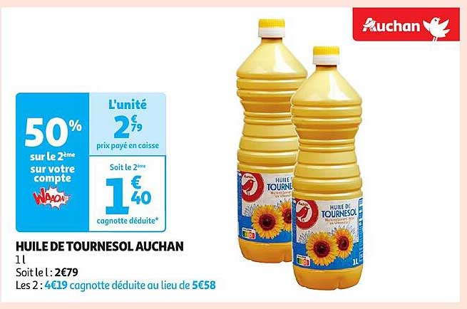 Huile De Tournesol Auchan
