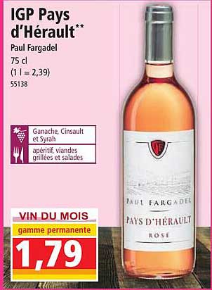 igp pays d'hérault paul fargadel