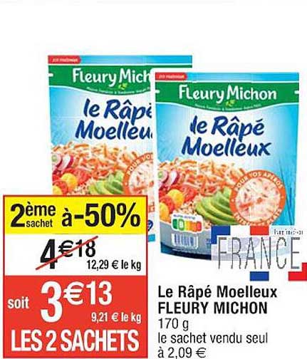 le râpé moelleux fleury michon