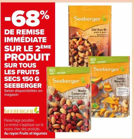 Les Fruits Secs 150 G Seeberger