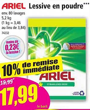 Lessive En Poudre Ariel