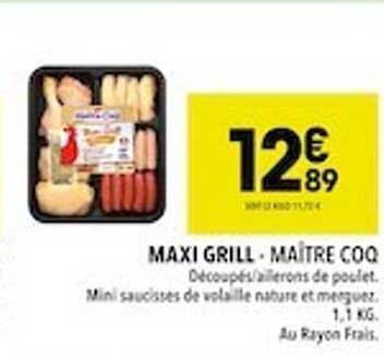 maxi grill - maître coq