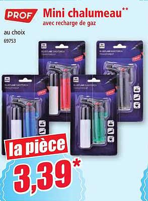 Mini Chalumeau Avec Recharge De Gaz Prof