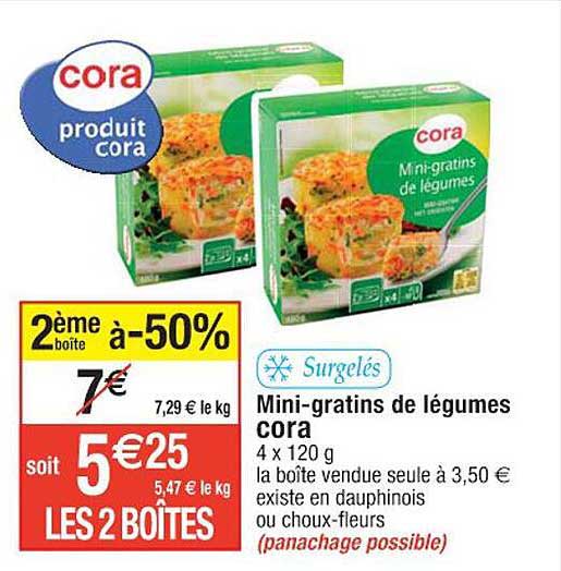 mini-gratins de légumes cora
