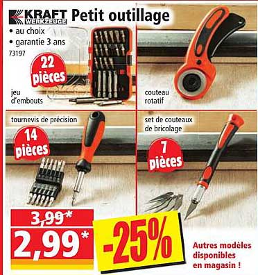 petit outillage kraft werkzeuge