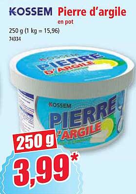 pierre d'argile en pot kossem