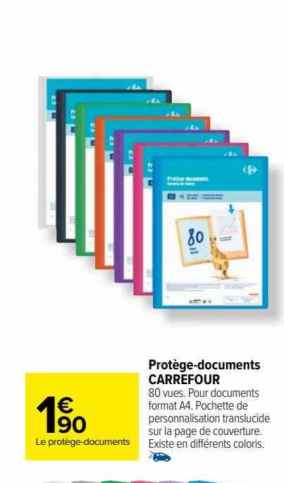 Protège-documents Carrefour