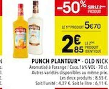 punch planteur - old nick