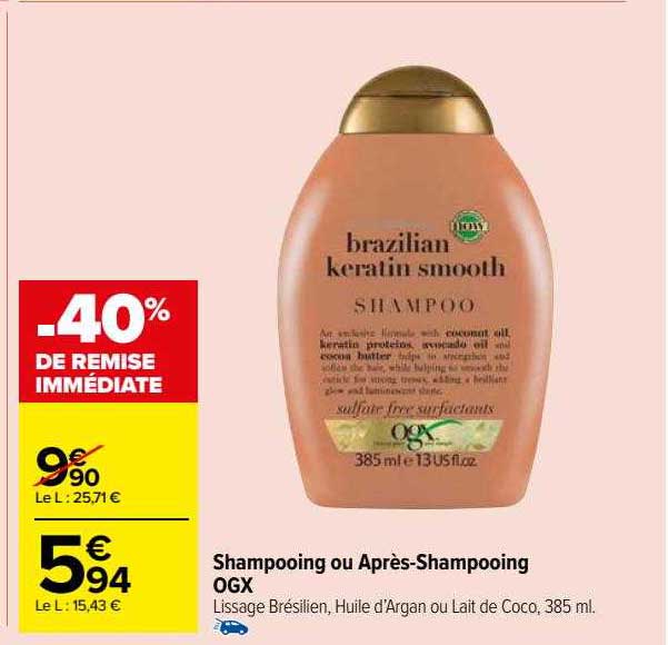 shampooing ou après-shampooing ogx