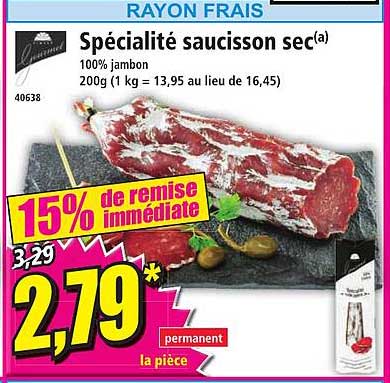 Spécialité Saucisson Sec