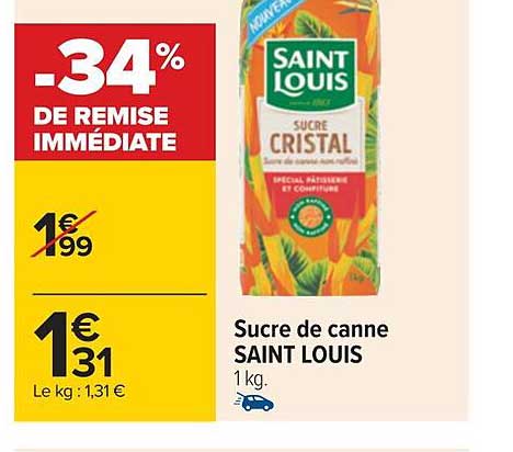 sucre de canne saint louis