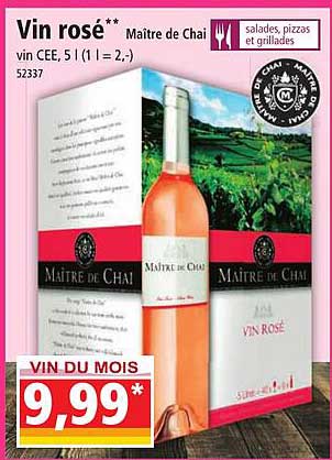 Vin Rosé Maître De Chai