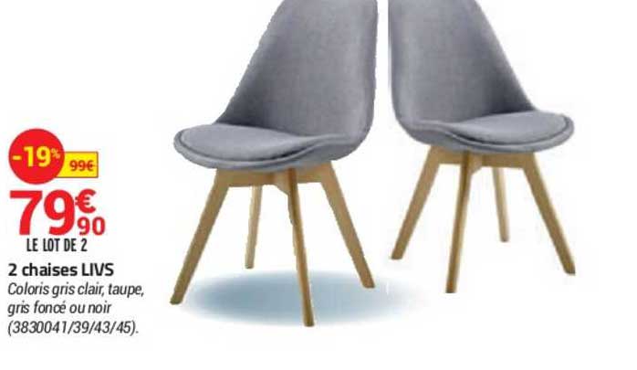 2 chaises livs