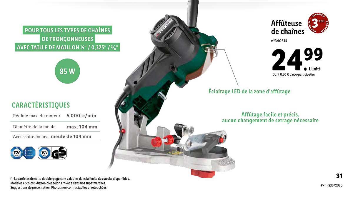 affûteuse de chaînes