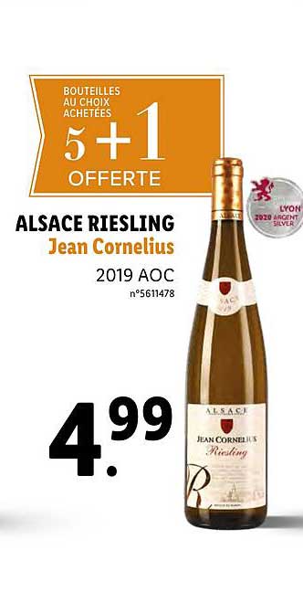 alsace riesling jean cornelius 5+1 offerte