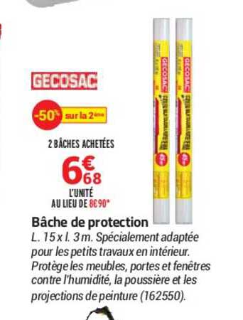 bâche de protection gecosac