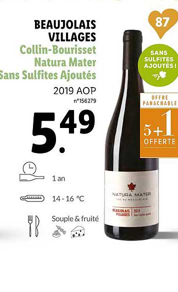 beaujolais villages collin bourisset natura mater