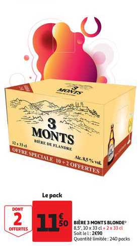 bière 3 monts blonde