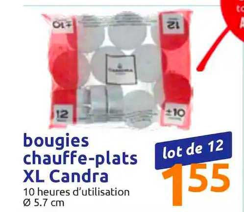 bougies chauffe plats xl candra