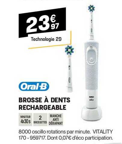 brosse à dents rechargeable oral b