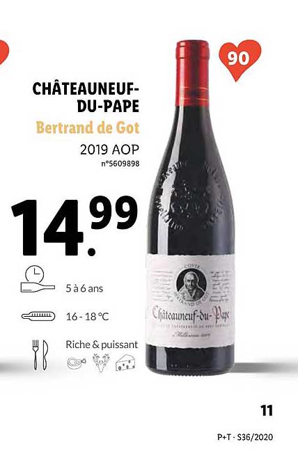 châteaunef du pape bertrand de got