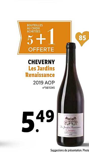 cheverny les jardins renaissance 5+1 offert