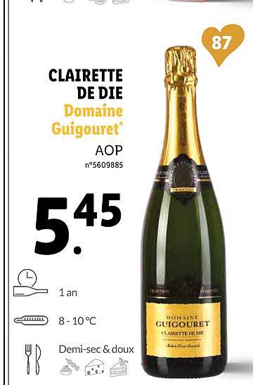 clairette de die domaine guigoret
