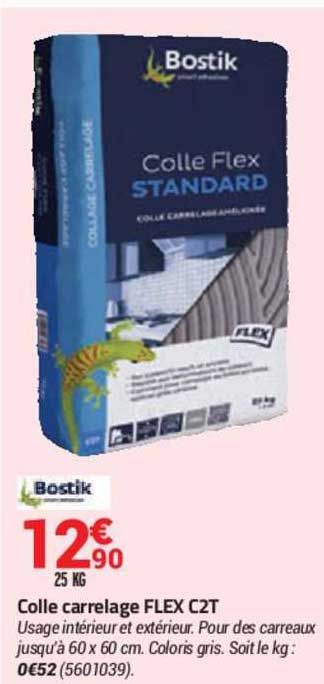Colle Carrelage Flex C2t Bostik