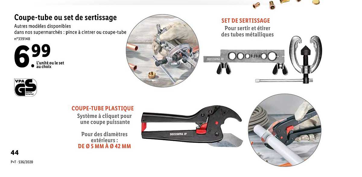 coupe tube ou set de sertissage